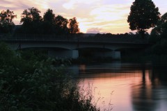 Sonnenuntergang an der Eder