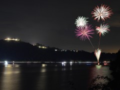 Edersee in Flammen, Schloss Waldeck und Feuerwerk
